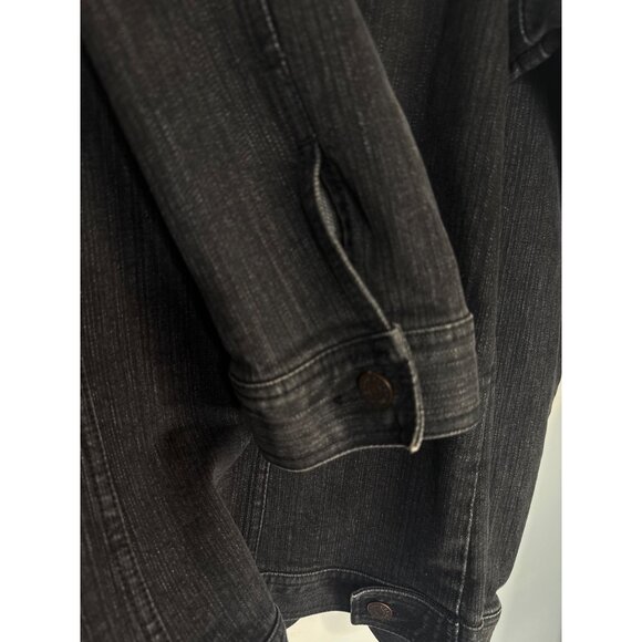 Eddie Bauer Black Jean Jacket xl tall - Picture 11 of 13